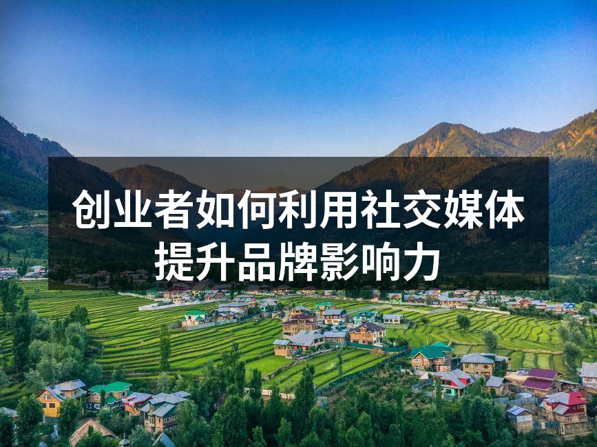 创业者如何利用社交媒体提升品牌影响力