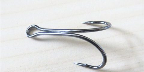 Fishing double hook frog bait high carbon steel freshwater hook small fly tied fishing hook