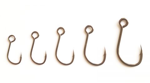 Inline single hook bait hook