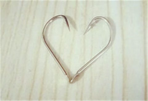 Short handle fish hook