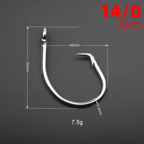 14/0shark hook size chart