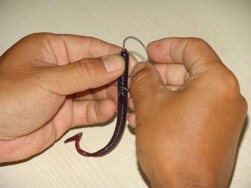 Crank hook wear soft bait