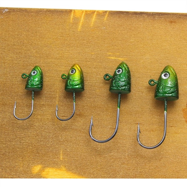 jig head hooks green details