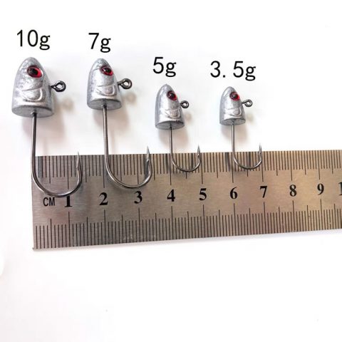 jig head hooks size chart