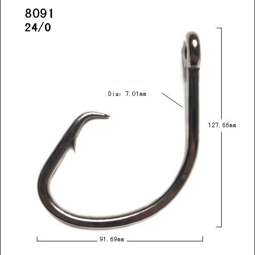 circle fishing hooks 24 size chart