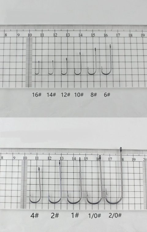 crappie hooks size chart