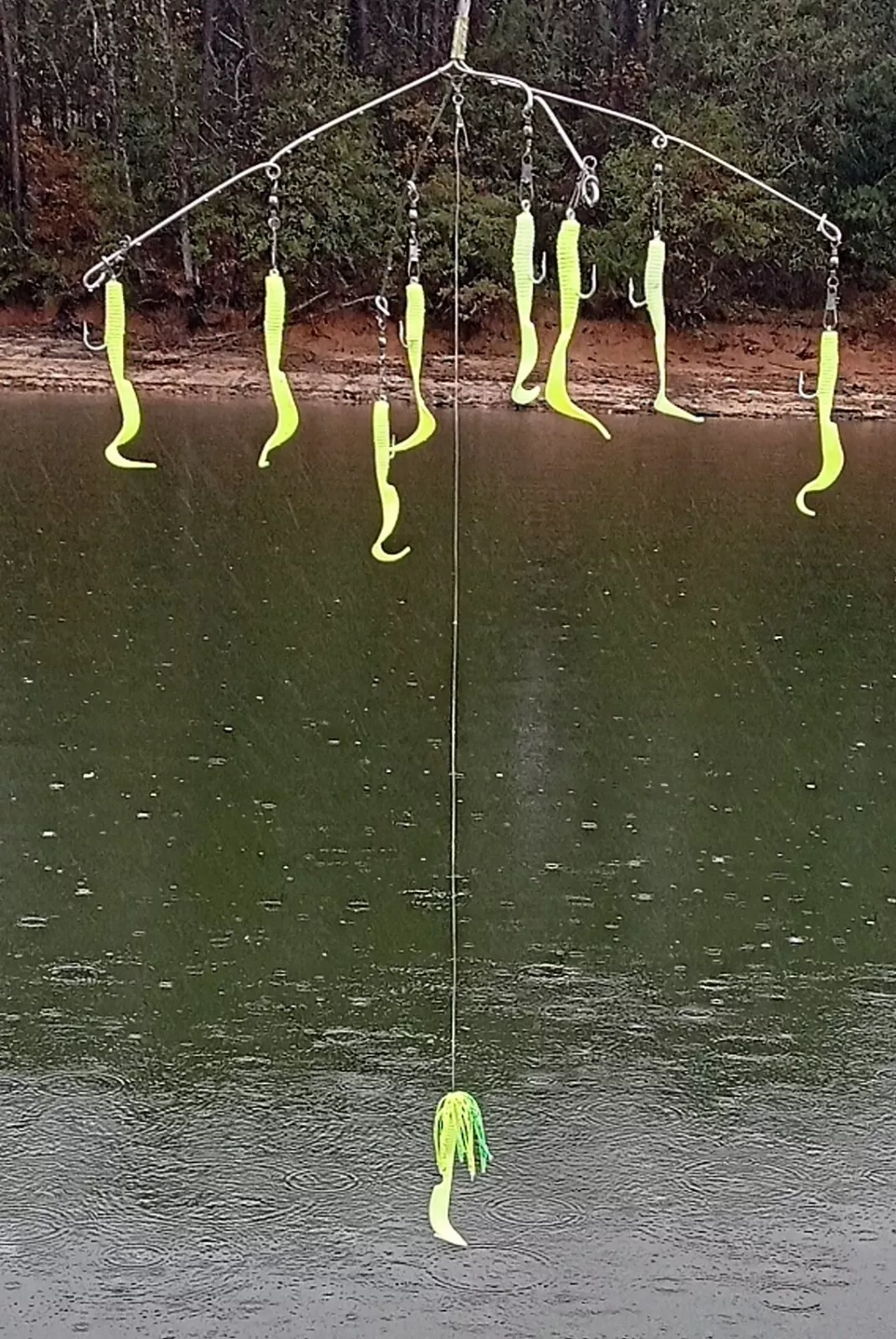 Trolling parafishing